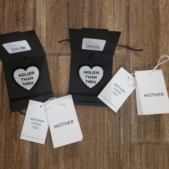 New 2 MOTHER Holier Than Thou Denim Patches and Mother Tags. - Picture 8 of 14